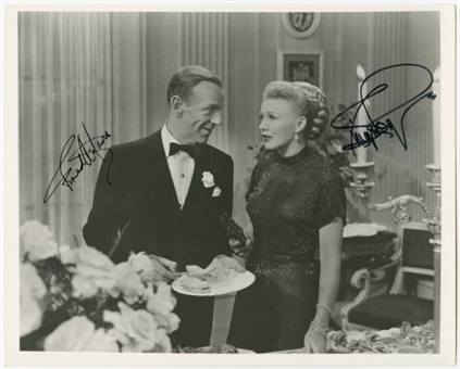 Fred Astaire and Ginger Rogers Dual Signed 8x10 Photo